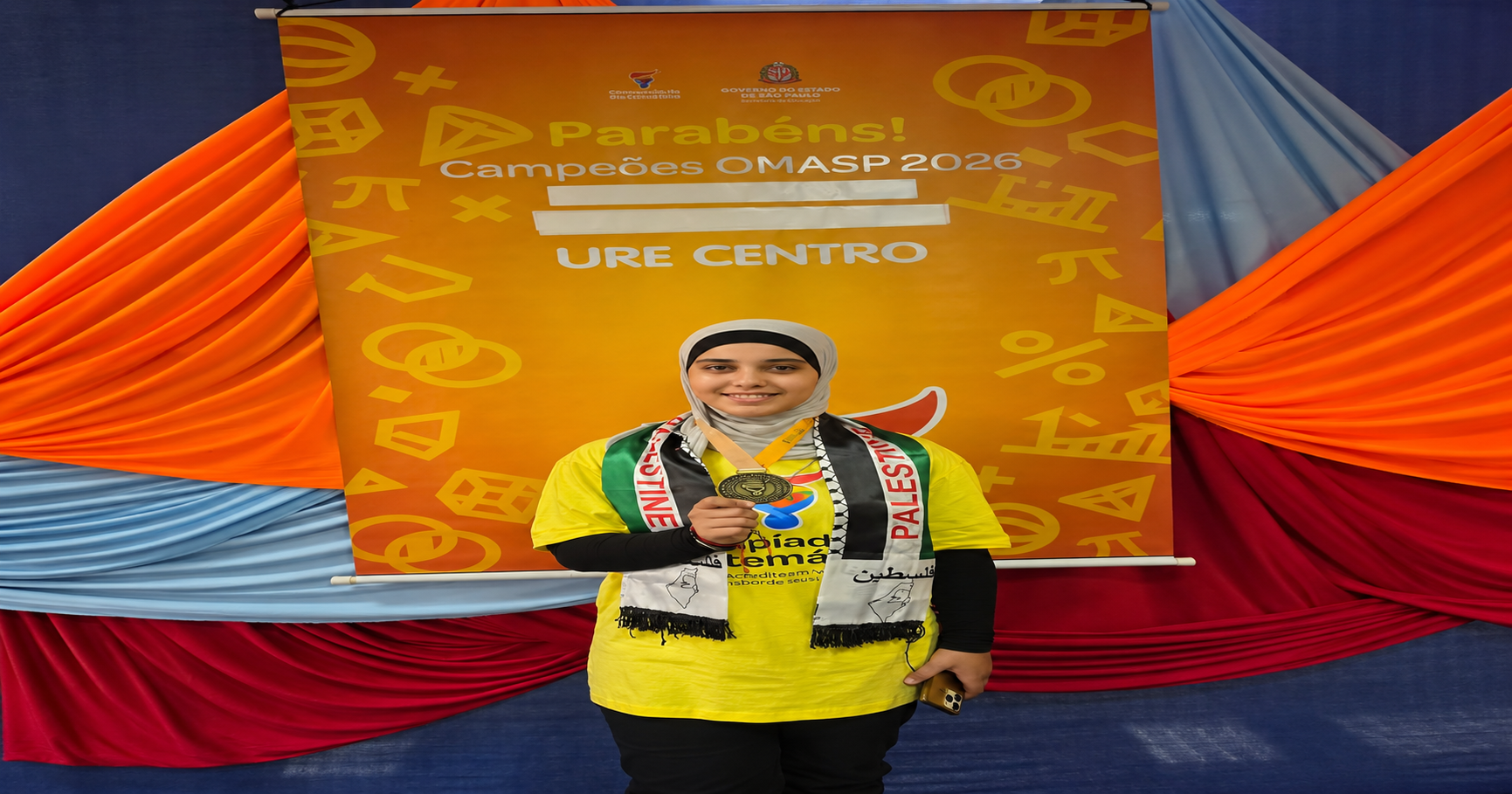 طفلة نجت من حرب غزة تحصد الميدالية الذهبية على مستوى ولاية ساو باولو البرازيلية